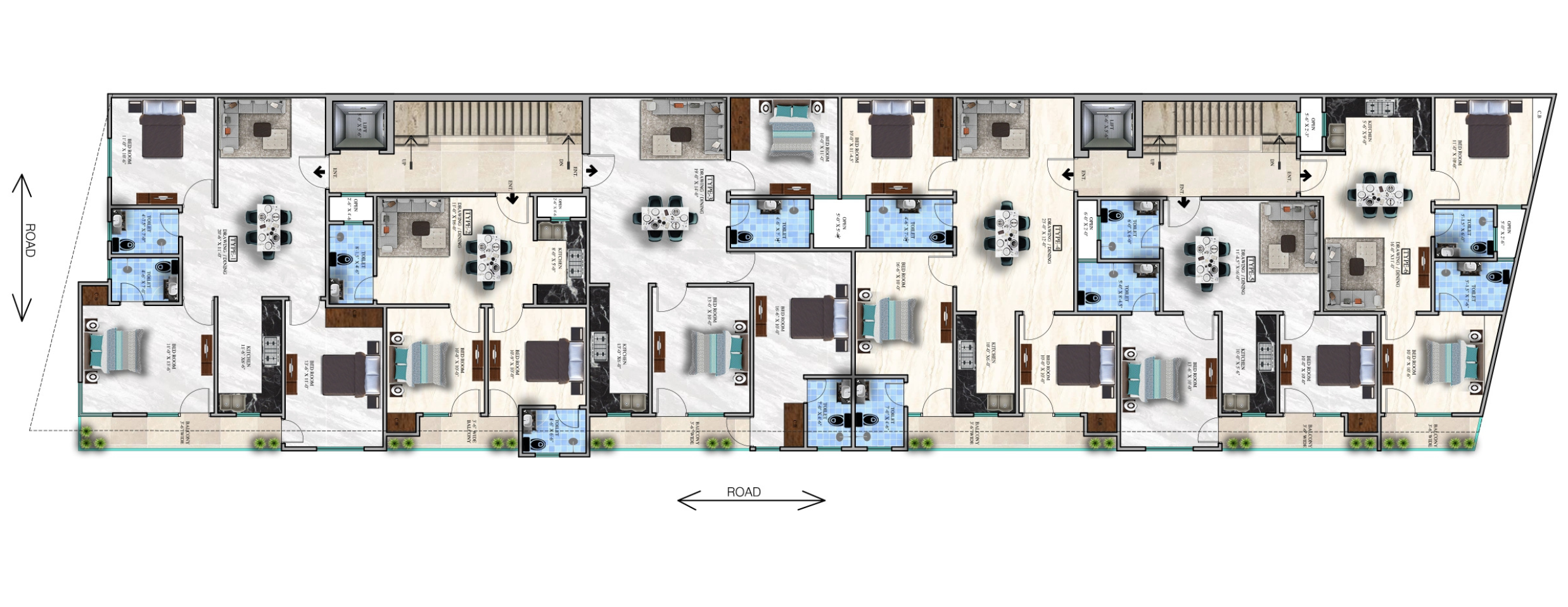 HCS MERIDIAN TYPICAL PLAN